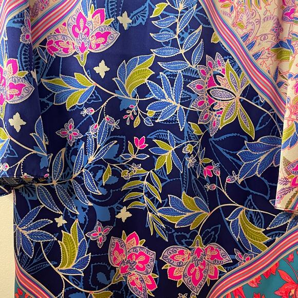 Alice & Trixie by Angela George Long-Sleeved Silk Dress - M - Picture 8 of 10